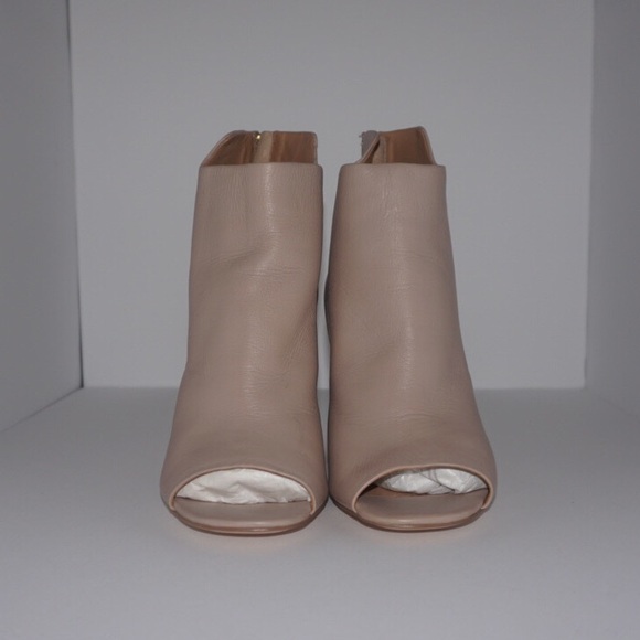 Brand New Calvin Klein Peep Toe Ankle Boot Heel - Picture 1 of 4